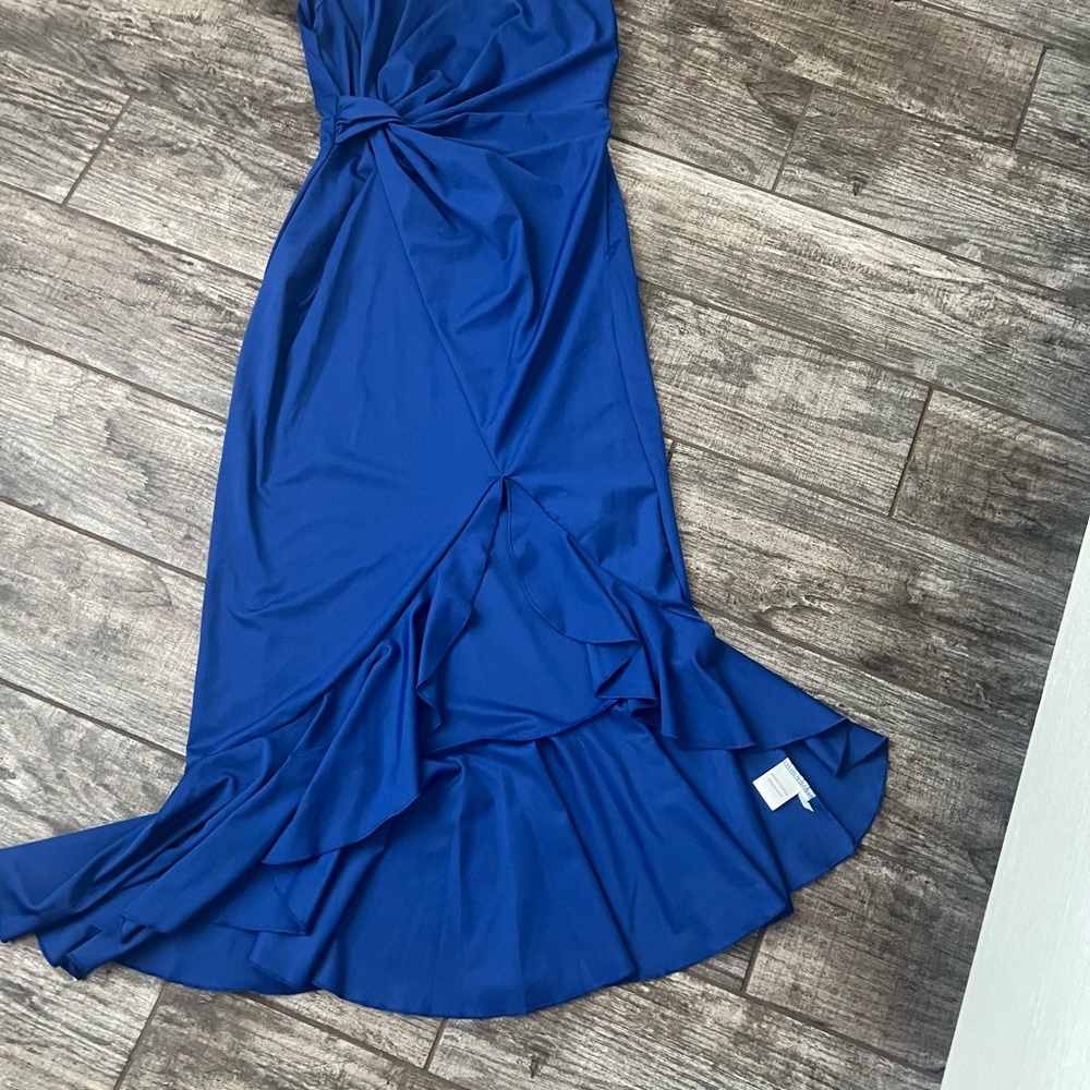 Strapless Royal Blue Women's Dress